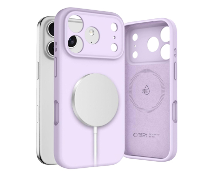 Etui do telefonów TECH-PROTECT Silicone Magsafe do Iphone 17 Pro Mauve 5906302330195